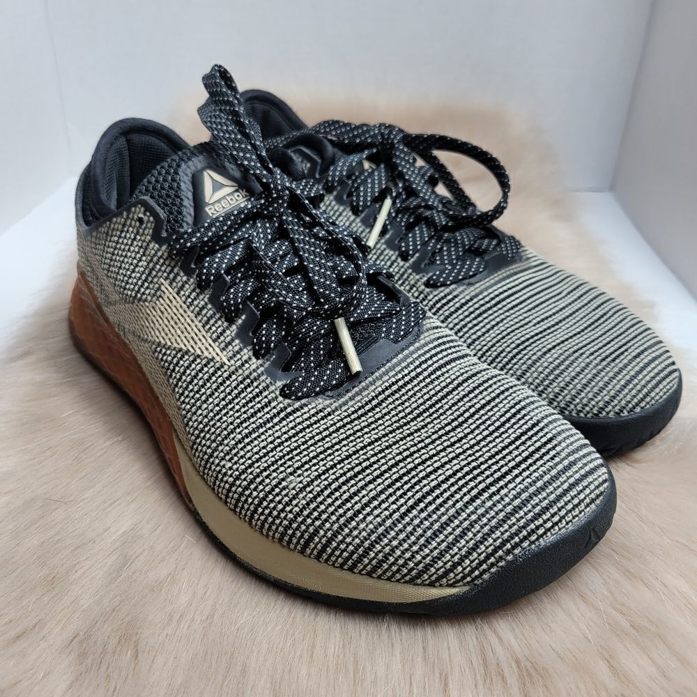 Reebok Nano 9 Black Gum Khaki Men Gym Cross Size 9 Training Fitness Shoes DV635…